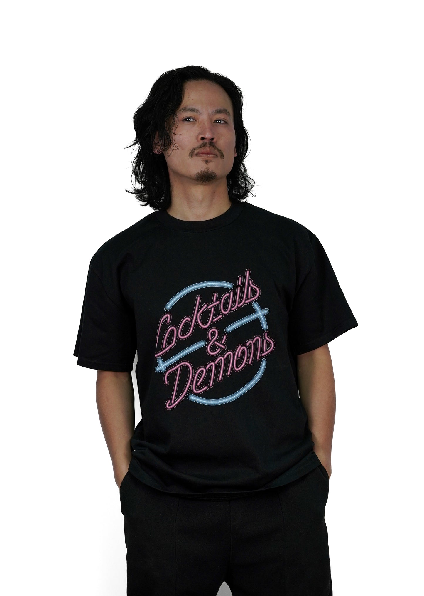 Shirt Cocktails & Demons Unisex Black