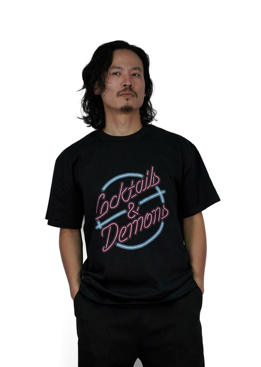 Shirt Cocktails & Demons Unisex Black