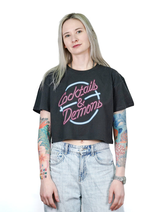 Shirt Cocktails & Demons Women Coal